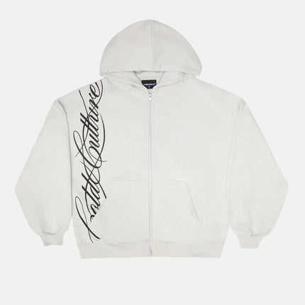 Y2K harajuku Gothic Letter Print Retro Fashion Men And Women Hoodie Hip-Hop Punk Style Black Oversized Zipper Sweatshirts