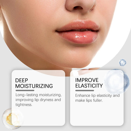 Glow Lip Serum Remove Dead Skin Fade Lip Lines Hydration Moisturizing Lip Balm Reduce Dry Anti-Dry Crack Increase Lip Elasticity