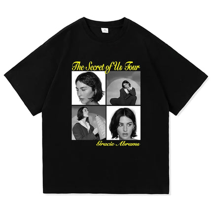 Gracie Abrams Risk The Secret of Us The Eras Tour T-Shirt Men/Women Aesthetic Retro T-Shirt Unisex New Album Tees Shirts