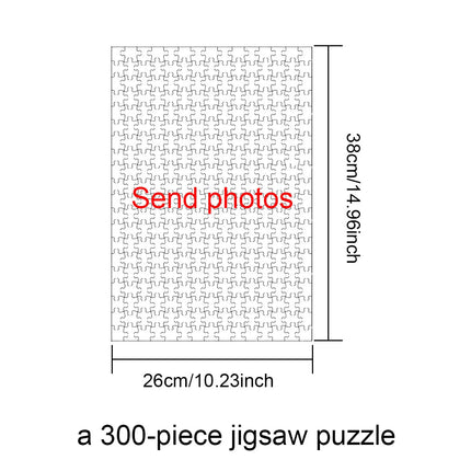 DIY custom puzzle pieces customizable to add your photos, Pet commemoration,Lovers Gifts Souvenirs Birthday Art Decoration perfe