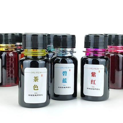 500/50ml 24 Colors Fountain Pen Ink Dip Pen Bottled Ink Refill Cartridge Writing School Supplies Stationery For JINHAO HONGDIAN