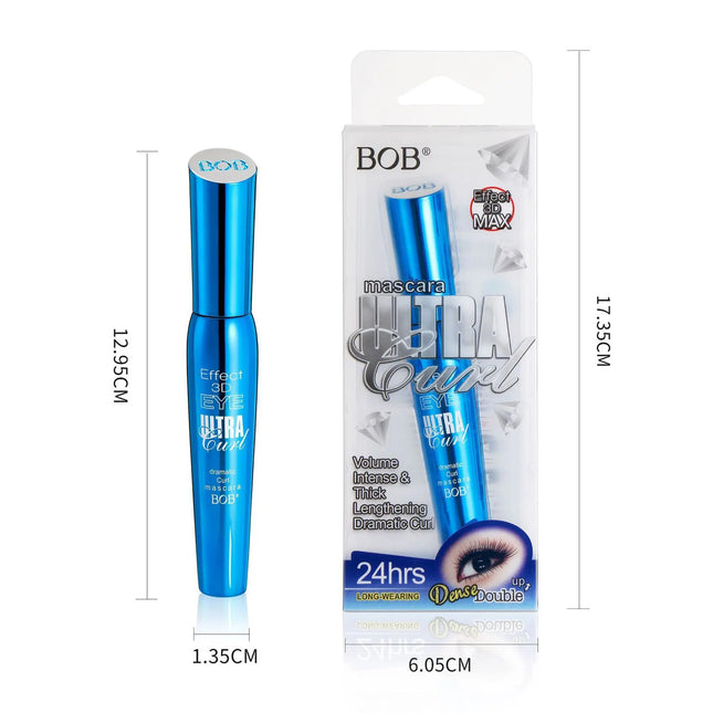 Makeup BOB Three-Dimensional Thick Beautiful Eye Black, Durable Waterproof, Sweat Proof, Non Smudging, Black Package In English