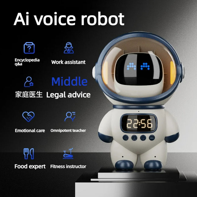 Smart AI Toy, WiFi & Bluetooth Speaker, Chinese-English Communication & Encyclopedia Q&A, an Excellent Teacher for Kids' Growth