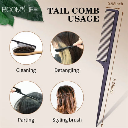 Custom Boar Bristle Hair Brush Women Hair Anti-Static Scalp Massage Comb Wood Hair Brush for Curly Thick Long Hair Detangler