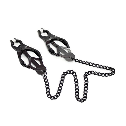 [TG823]1Pc SM Butterfly Chain Nipple Clamps,Metal Nipples Clips With Chain Extreme Grip Tip,Sex Toys For Couples,Adult Games