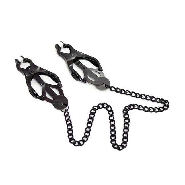 [TG823]1Pc SM Butterfly Chain Nipple Clamps,Metal Nipples Clips With Chain Extreme Grip Tip,Sex Toys For Couples,Adult Games