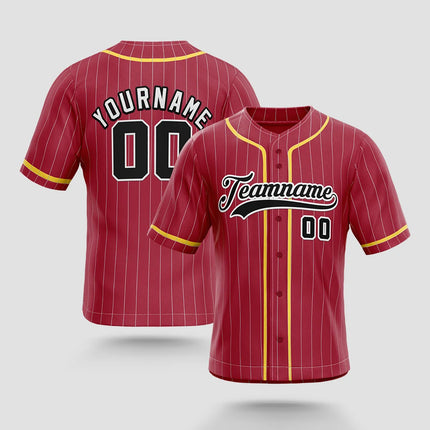 Custom Baseball Button Down Jersey Plain Short Sleeve Hipster Hip Hop T Shirts Jersey add your name number logo and everything