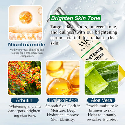 WK JALY Whitening, Black Spots Removal Serum, With Niacinamide, Arbutin, Remove Melanin, Freckles, Even Skin Tone, for All Skin