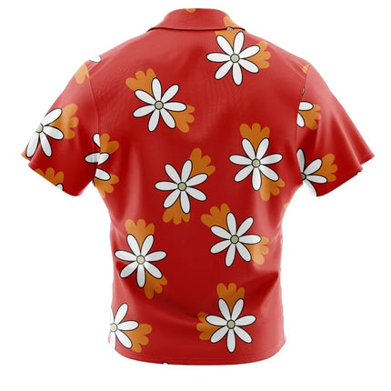 Koro-sensei Expressions Assassination Classroom Button Hawaiian Shirt All-match Casual Sports Summer Men