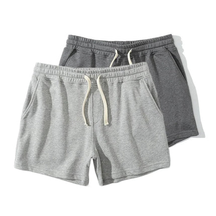 2025 Gym Summer Fitness Shorts Mens Elastic Casual Sport Shorts 2Pcs Breathable Surffing Seaside Resort Solid Running Sportswear