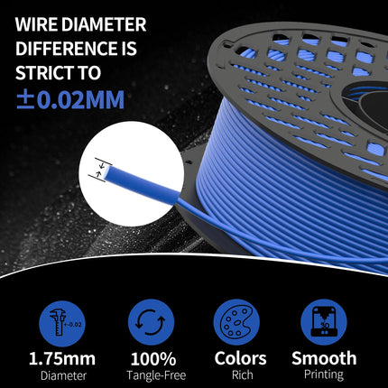 CaiLab PETG 3D printing filament 1.75mm high speed printing no clogging 1kg spool FDM printers suitable for fast