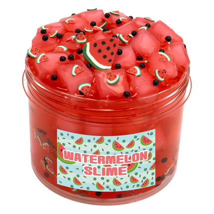 70/300ml Large Crunchy Crystal Slime Kit - Leaf Watermelon Grape Premade Slime Pack Set Non-Sticky Jelly Cube Slime for Party