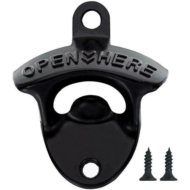 1 Set Vintage Wall Mounted Wine Beer Bottle Opener Tool Keyring Bar Drinking Kitchen.