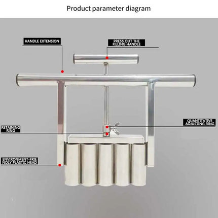Hand Held Pearl Dumpling Mold Flling Dispenser Stainless Steel Flling Dispenser Taro Divider Manual Baking Tool