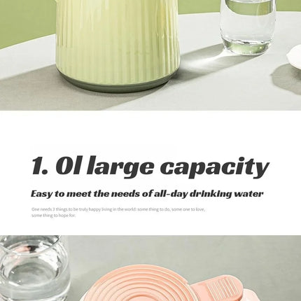 Glass thermos double-layer kettle household 1L large-capacity hot water bottle liner vacuum thermos bottle warmer coffee kettle