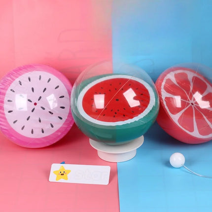 Inflatable Water Play Ball Watermelon Orange Three-dimensional Beach Ball Inflatable Toys Pool Racket Pool Party Decoration