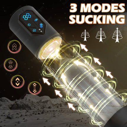 Electric Penis Pump Extender Enlarger Pump IPX7 waterproof Masturbation Automatic Suction Vacuum Pumps 4 Training 3 Suction Mode
