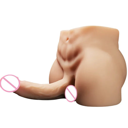 Female Masturbator Realistic Big Dildo Silicone 3D Men Torso Sex Doll Male Huge Penis Anal Pussy 18+ Adult Erotic Toys For Women