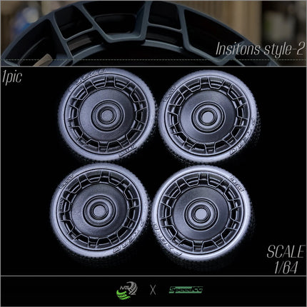 SpeedCG Model 1:64 Wheel Tire Diameter 12/11.4/11/10.5/10/9.4mm Car Model Modified Accessories Tires