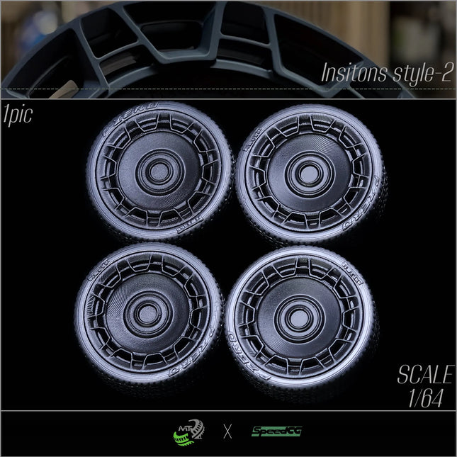 SpeedCG Model 1:64 Wheel Tire Diameter 12/11.4/11/10.5/10/9.4mm Car Model Modified Accessories Tires