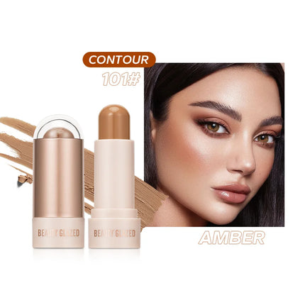 BEAUTY GLAZED multi-colour matte highlight blush stick glazed non-stick glass delicate and supple multi effect makeup