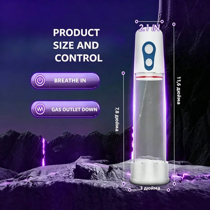 Automatic Electric Penis Pump Male Blowjob Sucking Trainer Enlargement Extender Lasting Vacuum Suction Machine Sex Toys for Men