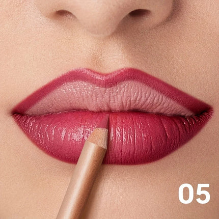 Long Lasting Matte Nude Lip Liner Pencil Smooth Creamy Waterproof Lip Liner for Precise Lip Outline