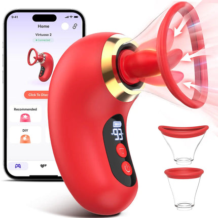Portable Nipple Licking Sucking Vibrator Female Breast Massager Clitoral Bite Vibrating Sex Toy for Female Masturbation