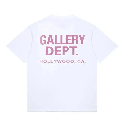 2026 New Vintage High Street T-shirt Gallery Printed Shirt Fashion Letter Printed T-shirt Casual O-neck T-shirt Summer Brand Top