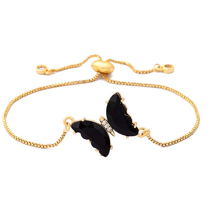Nidin Lucky Butterfly Jewelry Sets For Women Wedding Jewelry 12 Colors  Zircon Earrings Bracelets Rings Pendant Necklace Gift
