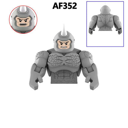 Movable Model Bricks Beast Lizard Rhino Assemble Colossus Assembly Action Figures Puzzle Toy Building Blocks Ornament Model Doll