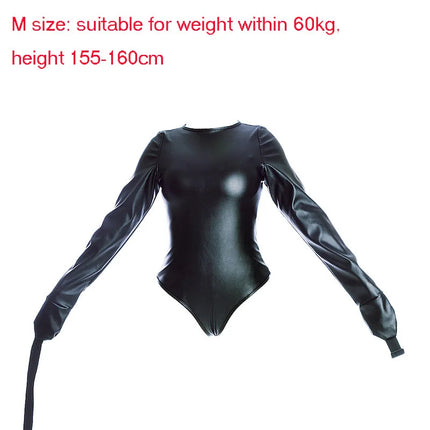Arm Binder Glove Sleeves,Behind Back Bondage Armbinder,BDSM Leather Handcuffs Straight Jacket,Sex Toys For Couples