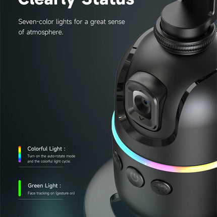 FANGTUOSI AI Smart Gimbal 360° Selfie Stick Auto Face Tracking Gimbal Rotation For Smartphone video Vlog Stabilizer Phone Holder