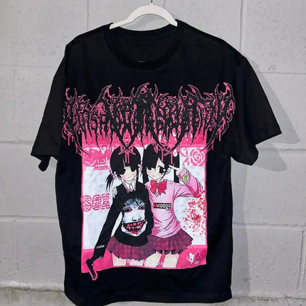 Vintage Sounds Collection Graphic T Shirts Goth Style Streetwear Harajuku Short Sleeve Y2k Tops Polo t shirt for men clothing