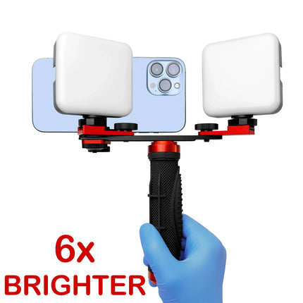 Hera MK-16 Portable Phone Photo Light Smartphone LED Fill Light Anti Reflective, Macro Multi Function Lamp for Cellphones