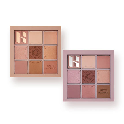 DIKALU Nine Color Eyeshadow Tray Nine Palace Grid Matte Pearl Summer Milk Tea Purple Peach Pink Fresh Niche