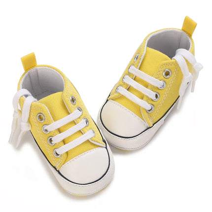 0-18 Months Newborn Baby Shoes Classic Fashion Casual Sports Shoes for Boys and Girls Non slip Soft Sole Walking Shoes