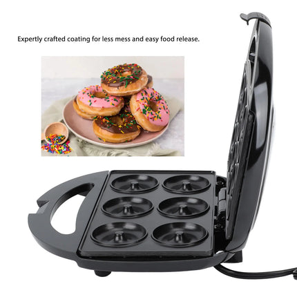 Mini Donut Maker Electric Doughnut Making Machine Non Stick Automatic Intelligent Temperature Control for Kitchen Cake