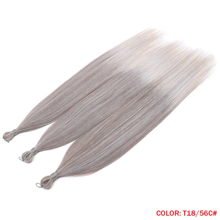 28 Inch Ariel Straight Pony Hair Bundles Crochet Braids Hair Synthetic Braiding Hair Ombre Brown Soft Crochet Hair Extensions