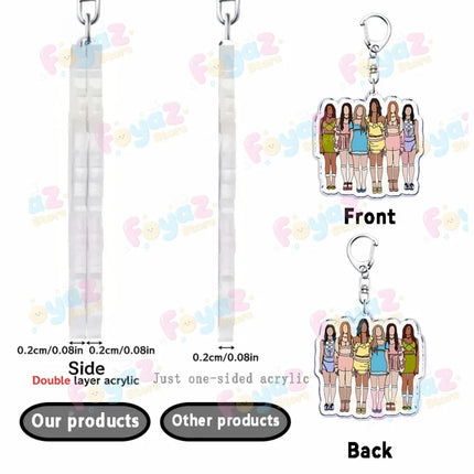 Cool K-pop Katseye Keychain Accessories Bag Charms Cute MANON ‌SOPHIA Womens ‌DANIELA Gamer Keyrings Jewelry Fans Freinds Gift
