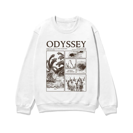 The Odyssey Sweatshirt oversized Round Neck Long Sleeve Pullover 2026 new film women men fashion High Street Graphic Y2K Clothes