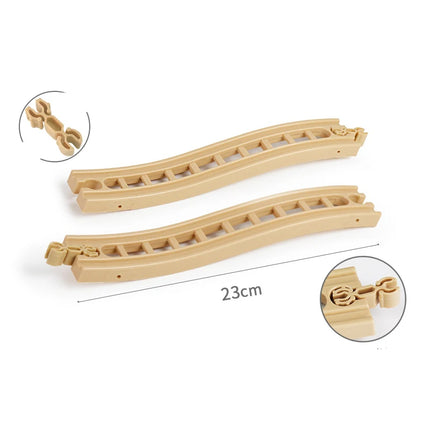 Wooden Track Accessories Beech Wood Railway Train Track Bridge Connector Toys Fit Thomas Wooden Train For Children Birthday Gift