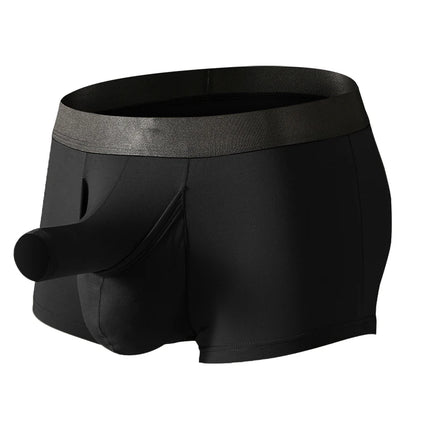 Men Boxers Underwear Man Sexy Long Bulge Pouch Boxershorts Underpants hombre Elephant Cock Panties Bullet Separation