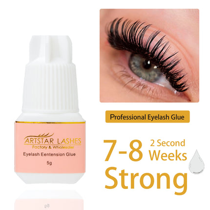 ARTSTAR 5ml Eyelash Glue Extensions 0.5S/1S/2S Fast Drying Lashes Extension Adhesive Low Smell Long Lasting Lash Glue