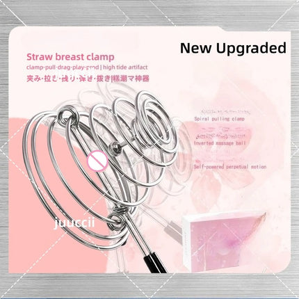 New Upgraded Adjustable Spring Nipple Clamps Nipple Stretching Tool Inversion Corrector Sensitivity Trainer Sextoy for Men Women