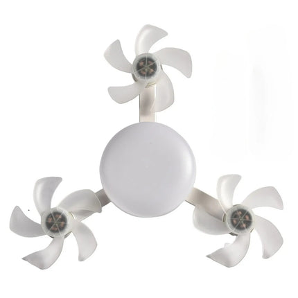 Drone Design Silent Ceiling Fan Light E27 Base Remote Controlled Dimmable 3 Color LED Ceiling Fanlight for Living Room Bedroom
