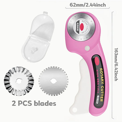 Rotary Cutter 45mm Card Paper Sewing Quilting Roller Fabric Cutting Tailor Scissors Tool Dress Clothes Making DIY Tool