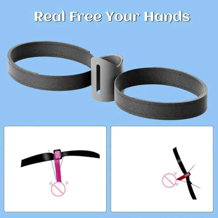 Dildo Vibrator Leather Constrained Forced Strap Electric Waistband Harness Fixed Tie Belt Holder Inserting Specialized Orgasms