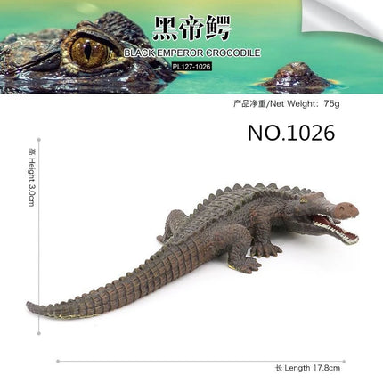 White/Brown/Green Realistic Crocodile Action Figures Solid Simulation Animals Model Decoration Toys For Children Christmas Gifts