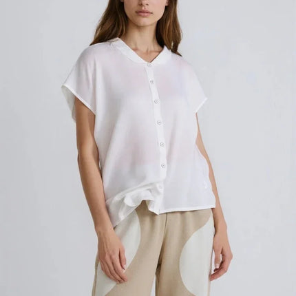 Plus Size Shirts 2025 Summer Women's Loose Lapel Elegant Short Sleeved Casual Ladies Blouses Button Up Fashion Comfortable Tops